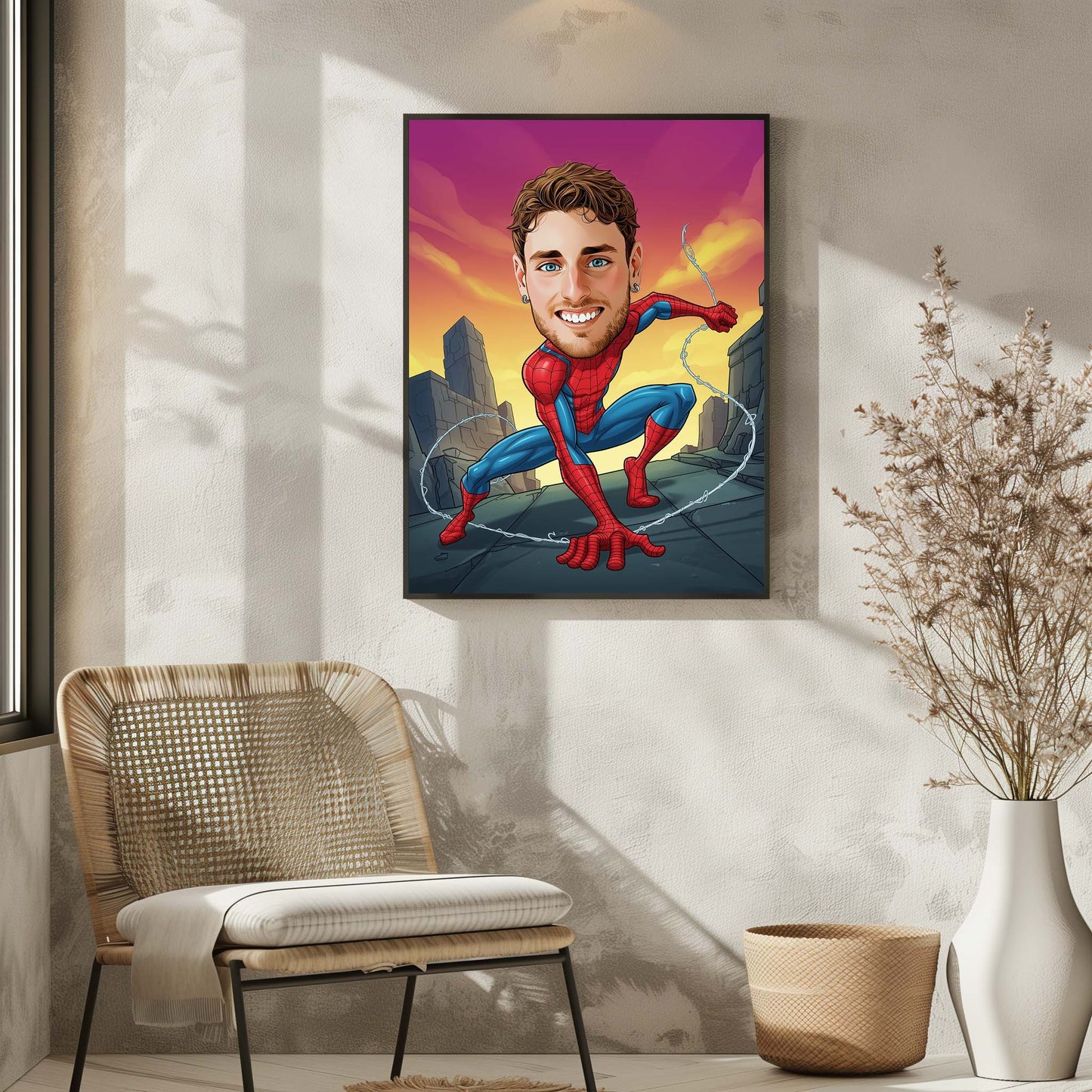 Custom Spiderman Cartoon Art