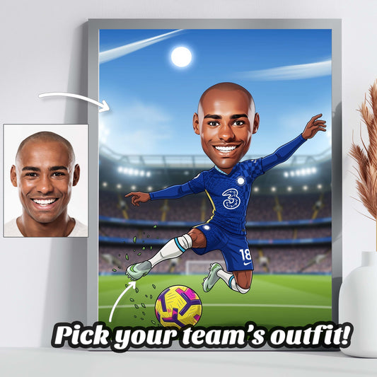 Custom Soccer Caricature Art