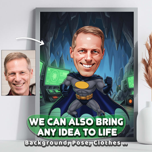 Custom Superhero Cartoon Art