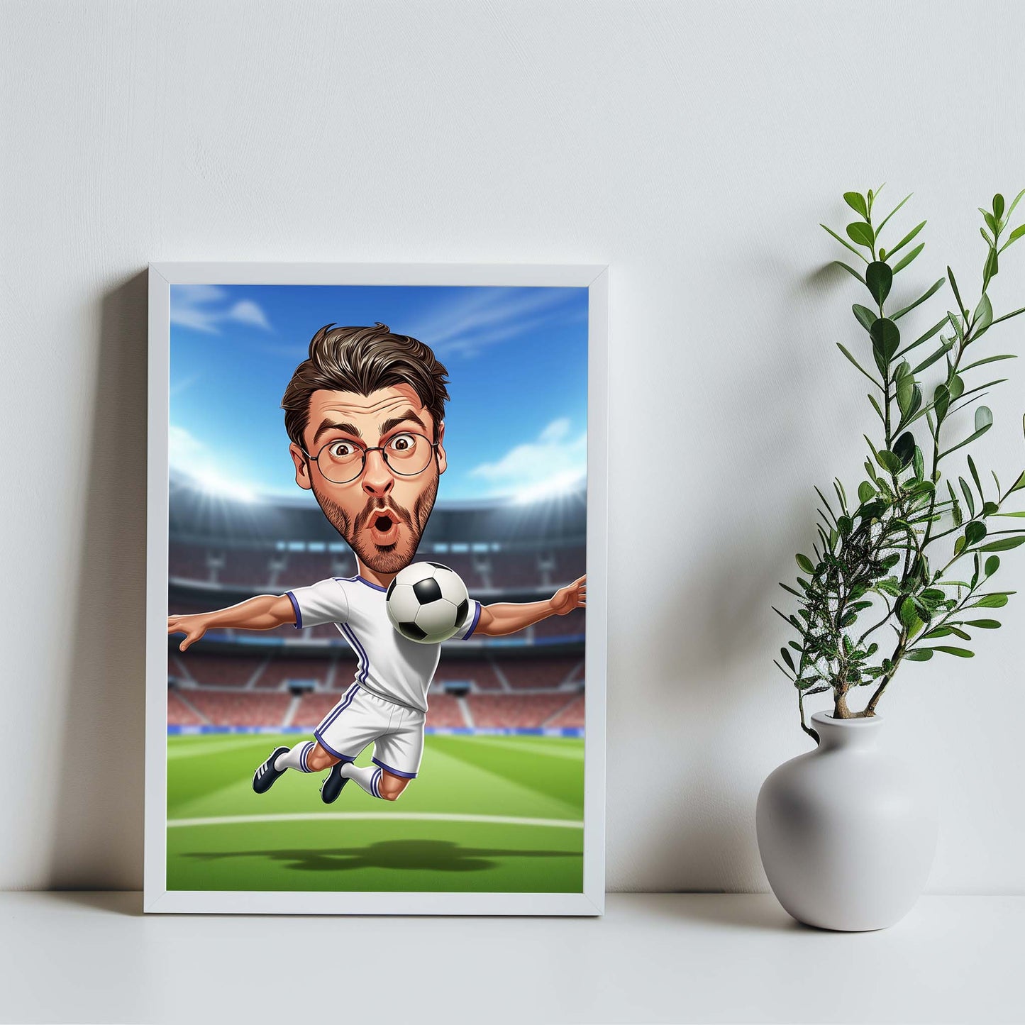 Funny Soccer Caricature Gift