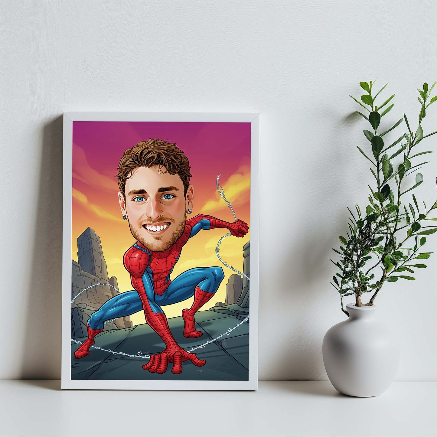 Custom Spiderman Cartoon Art