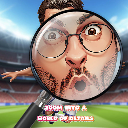Funny Soccer Caricature Gift