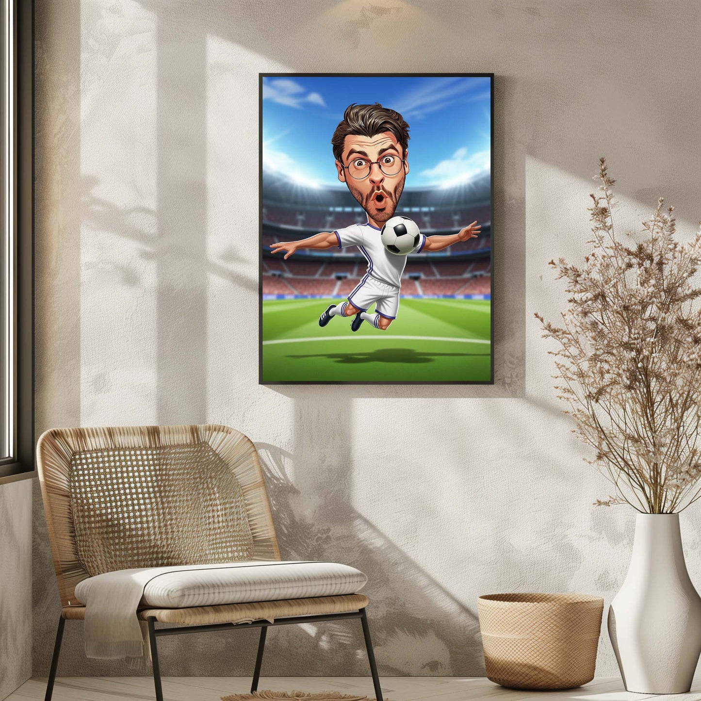 Funny Soccer Caricature Gift