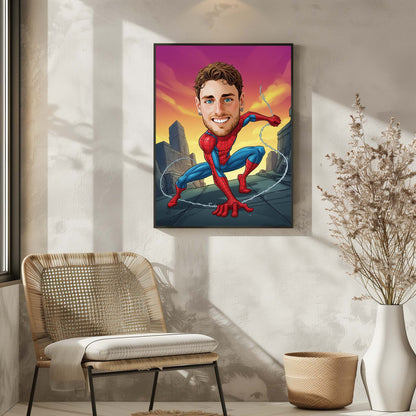 Custom Spiderman Cartoon Art