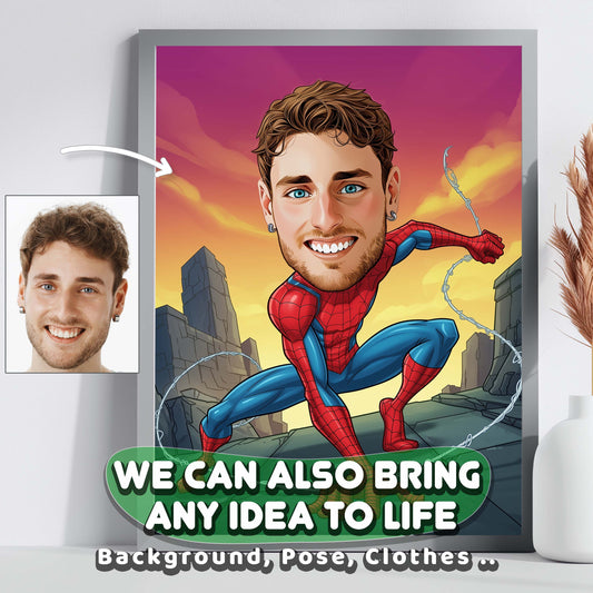 Custom Spiderman Cartoon Art