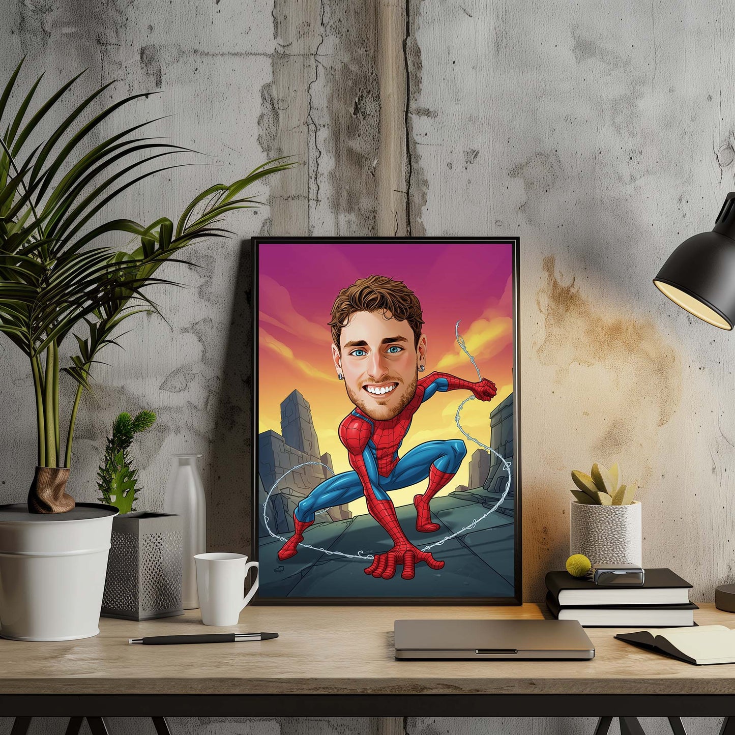 Custom Spiderman Cartoon Art