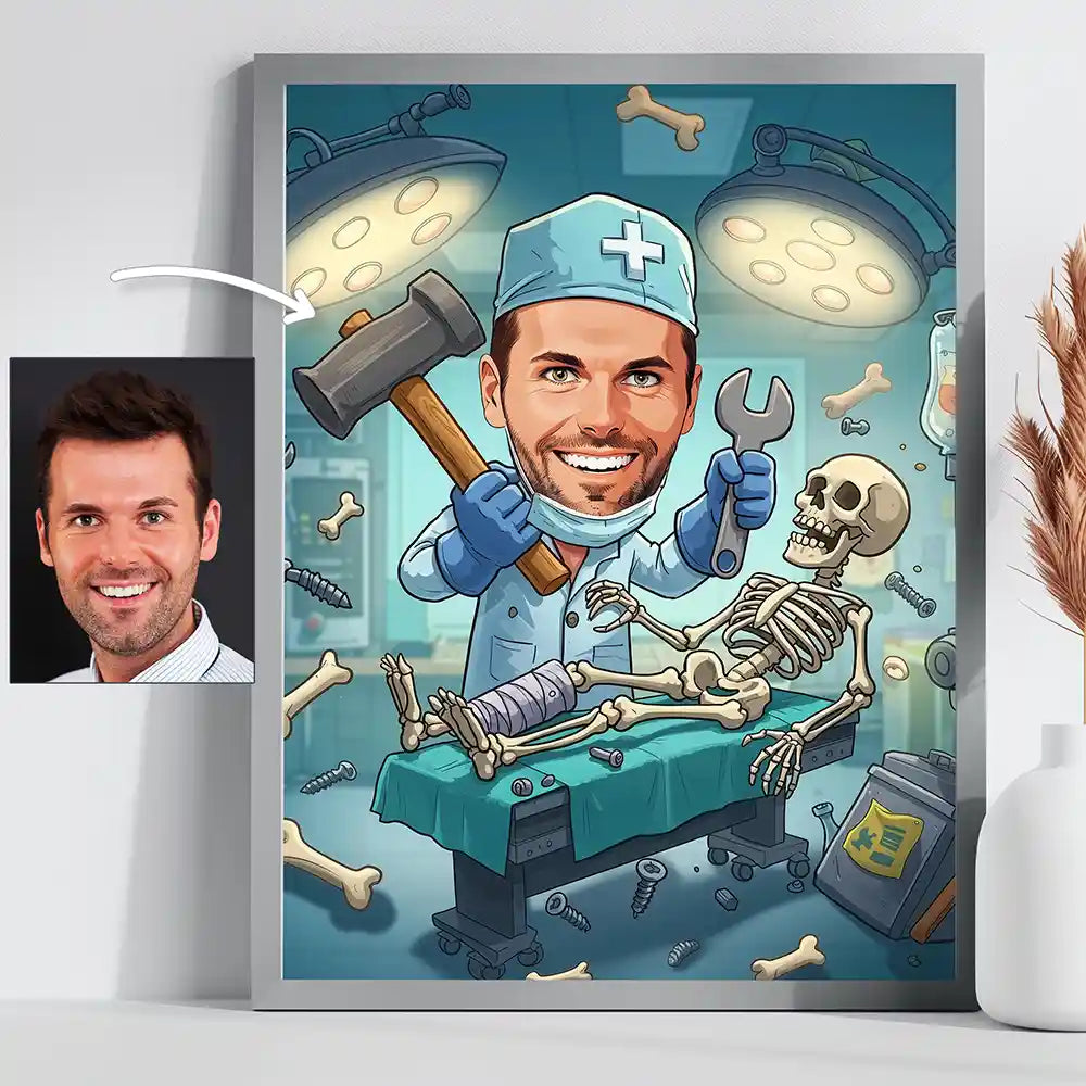 Custom Caricature Cartoon Portrait from Your Photo